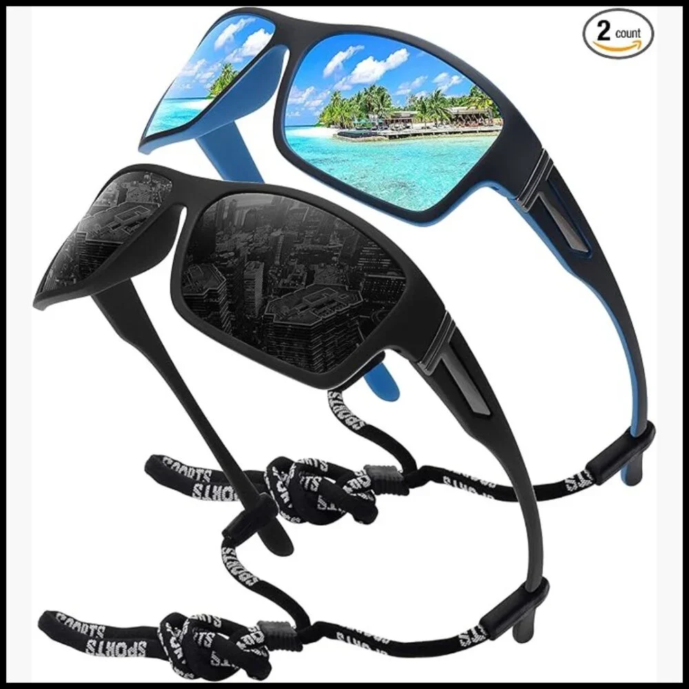 Polarized Sports Sunglasses Unbreakable Frame Cycling Fishing Driving